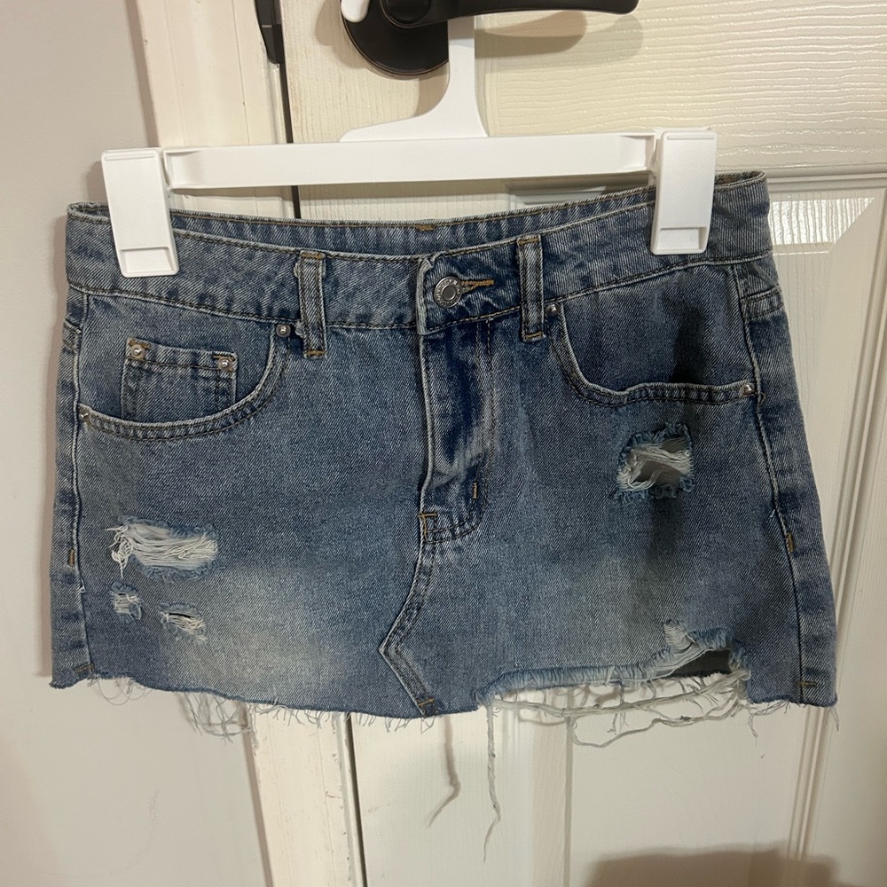 Denim Mini Skirt
